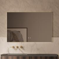 Зеркало с подсветкой VLM-4F120BG-2 1200х800 c сенсорным выключателем, антизапотевание, брашированное золото