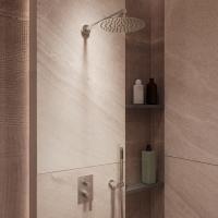 Душевой комплект Linea VSFW-4LN0BN встраиваемый, 2 режима, 25см верх душ, брашированный никель