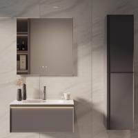 База под раковину Elise 800 подвесная, 2 выкатных ящика soft close, серый матовый