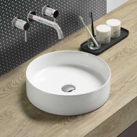 Раковина керамическая Vincea VBS-216, 394*394*115, накладная, цвет белый,