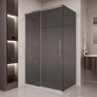 Душевой уголок Стелла (Stella) VSR-1ST9012CGBN, 1200*900, брашированный никель, стекло тонированное