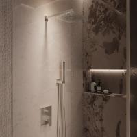 Душевой комплект Dice VSFW-2DS1BN встраиваемый, 2 режима, 25см S304 верх душ, брашированный никель