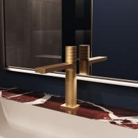 Смеситель для раковины Domus VBF-5DM01BG, брашированное золото