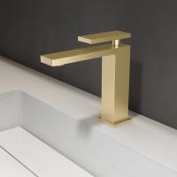 Смеситель для раковины Dice VBF-2DS1BG однорычажный, брашированное золото