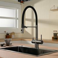 Смеситель для кухни Vincea VKF-120GM, вороненая сталь