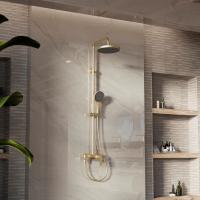 Душевая стойка VSFS-413BG с изливом, брашированное золото