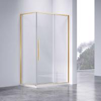 Душевой уголок Slim-N VSR-4SN9011CLG, 1100*900, брашированное золото, стекло прозрачное