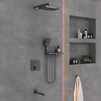 Душевой комплект VSFW-4311RGM встраиваемый, трехрежимный, вороненая сталь