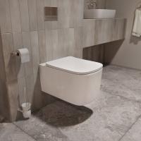 Унитаз подвесной Ultra VT1-32T Tornado, цвет белый, ультратонкое сиденье soft-close