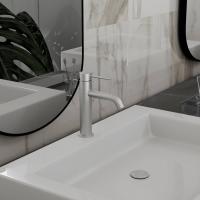 Смеситель для раковины City VBF-2C1BN однорычажный, брашированный никель