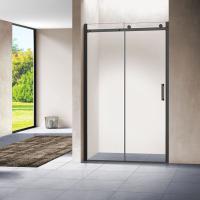 Душевая дверь Como VPS-1C120CLB, 1200, черный, стекло прозрачное, 