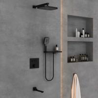 Душевой комплект VSFW-4311RMB встраиваемый, трехрежимный, черный