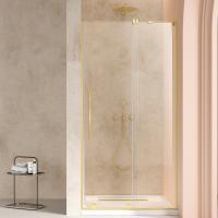 Душевая дверь Волк-Ин (Walk-In) VDS-4WSL120CLG-R, 1200, брашированное золото, стекло прозрачное, правая