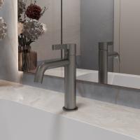 Смеситель для раковины Villa VBF-1VL1GM однорычажный, вороненая сталь