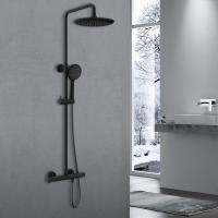 Душевая стойка Desire VSFS-1D0TMB термостатическая без излива, 25см верх душ, черный