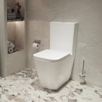 Унитаз-компакт Tornado Q-Line VT2-12T,  цвет белый, ультратонкое сиденье soft-close, P-trap