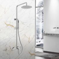 Душевая стойка Vogue VSFS-1V1TCH термостат с изливом, 25см верх душ из нерж. стали, хром