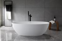 Ванна из искусственного камня Vincea VBT-4S01MW, 1700*760*560, белый мат., слив-перелив в комплекте