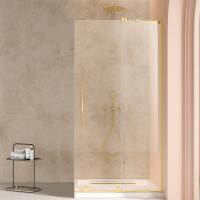 Душевая перегородка Волк-Ин (Walk-In) VSW-4WSL120CLG-R, правая, 1200*2000, брашир. золото, стекло прозрачное