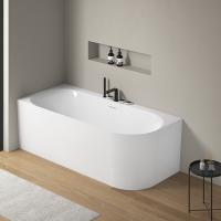 Ванна акриловая Vincea VBT-704-1800-L, 1800*800*585, цвет белый, левая, щелевой перелив, слив белый