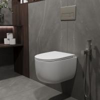 Унитаз подвесной Evo VT1-64ST Tornado, цвет белый, ультратонкое сиденье soft-close