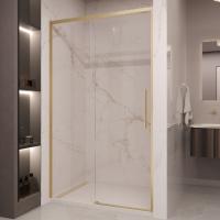 Душевая дверь Stella VDS-1ST110CLG, 1100, брашированное золото, стекло прозрачное Душевая дверь Stella VDS-1ST110CLG, 1100, брашированное золото, стекло прозрачное