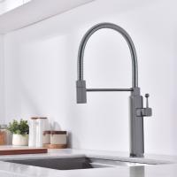 Смеситель для кухни Vincea VKF-101GM, вороненая сталь