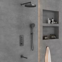 Душевой комплект Inspire VSFW-433TI2GM встраиваемый, вороненая сталь