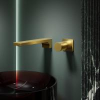 Смеситель для раковины Domus VBFW-5DM01BG встраиваемый, брашированное золото