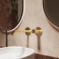 Смеситель для раковины Aura VBFW-6AU1BG встраиваемый, брашированное золото