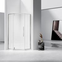 Душевой уголок Слим-Н (Slim-N) VSP-4SN900CLBN, 900*900, брашированный никель, стекло прозрачное