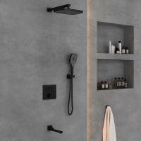 Душевой комплект VSFW-4311MB встраиваемый, трехрежимный, черный