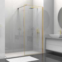 Душевая перегородка Walk-In VSW-1HS800CLG, 800*2000, брашированное золото, стекло прозрачное Душевая перегородка Walk-In VSW-1HS800CLG, 800*2000, брашированное золото, стекло прозрачное