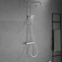 Душевая стойка Next VSFS-1N0TCH термостатическая без излива, 25см верх душ, хром