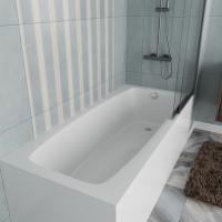 Ванна акриловая Vincea VBT-2S180-FR с каркасом 1800*800*430, пристенная, цвет белый