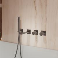 Смеситель для ванны Alto VBTW-6AL1GM, встраиваемый, вороненая сталь