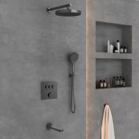 Душевой комплект VSFW-431I2GM встраиваемый, вороненая сталь