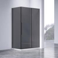 Душевой уголок Слим-Н (Slim-N) VSR-4SN8011CGGM, 1100*800, вороненая сталь, стекло тонированное