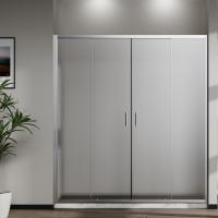 Душевая дверь Сити (City) VDS-5CT2170MT, 1700, хром, стекло текстурное