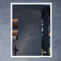 Зеркало LED VLM-3VN6007-2 600х700 c сенсорным выключателем и диммером, антизапотевание