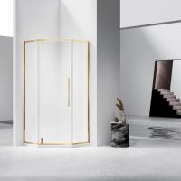 Душевой уголок Слим-Н (Slim-N) VSP-4SN900CLG, 900*900, брашированное золото, стекло прозрачное