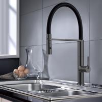 Смеситель для кухни Vincea VKF-114GM, вороненая сталь