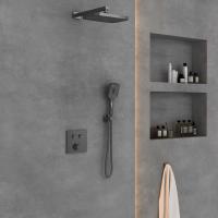 Душевой комплект VSFW-4211GM встраиваемый, двухрежимный, вороненая сталь
