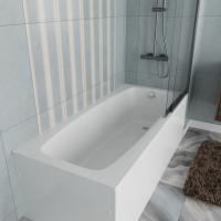 Ванна акриловая Vincea VBT-2S170-FR с каркасом 1700*750*440, пристенная, цвет белый