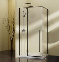 Душевой уголок Slim-N VSR-5SN9090CLB, 900*900, черный, стекло прозрачное Душевой уголок Slim-N VSR-5SN9090CLB, 900*900, черный, стекло прозрачное