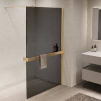 Душевая перегородка Walk-In VSW-1HR110CGG, 1100*2000, матовый золотой, стекло тонированное Душевая перегородка Walk-In VSW-1HR110CGG, 1100*2000, матовый золотой, стекло тонированное