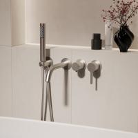 Смеситель для ванны Villa VTFW-1VL1BN, встраиваемый, брашированный никель