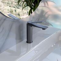 Смеситель для раковины Verse VBF-2VE1GM однорычажный, вороненая сталь