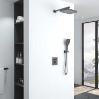 Душевой комплект VSFW-321MT1GM встраиваемый, термостат, двухрежимный, вороненая сталь