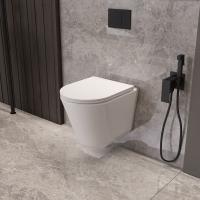 Унитаз подвесной Tornado Vito VT1-23T, полн. закрытый, цвет белый, ультратонкое soft-close сиденье